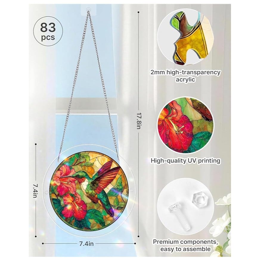 Acrylic Jigsaw Puzzle Suncatcher 80 Pieces
