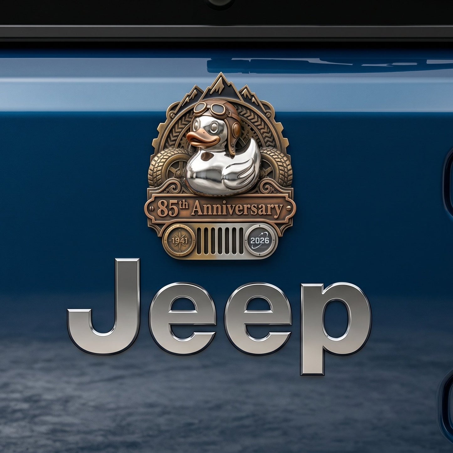 🔥Last Day 49% OFF - 🚗🦆Jeep 85Th Anniversary Rubber Duck Badge