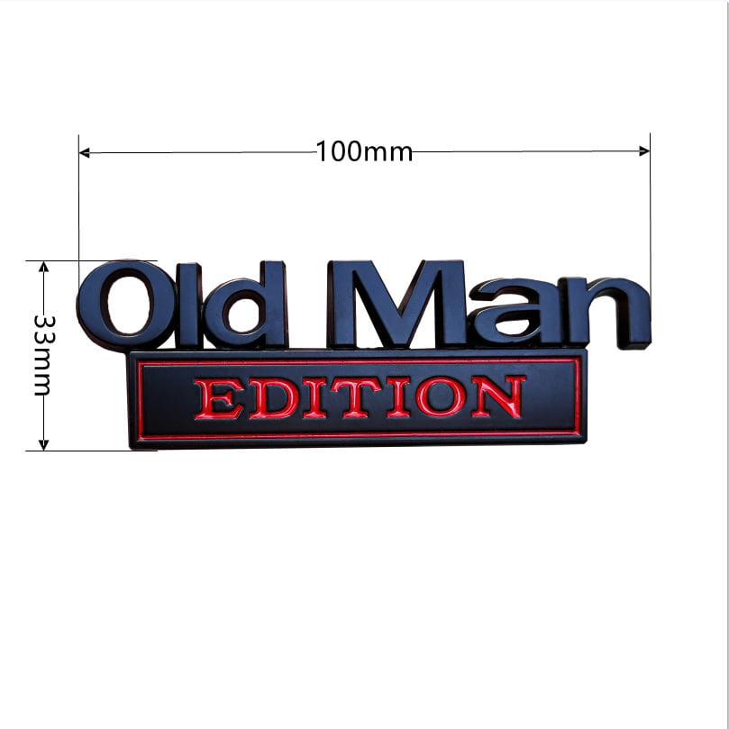 🚗 Old Man Edition Car Emblem🔥