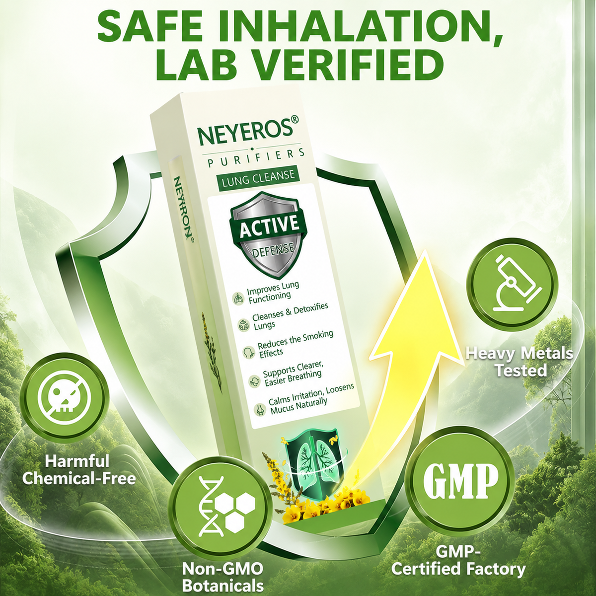 🎐NEYEROS® Botanical Mullein Respiratory Inhaler  Breathe Easier, Feel Clearer & Support Everyday Respiratory Comfort🎗