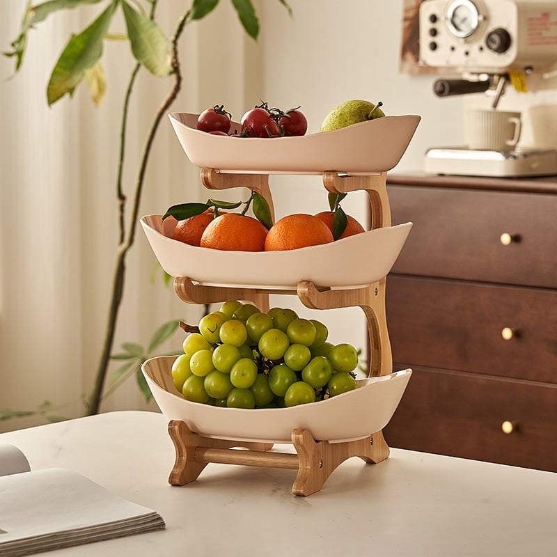 🔥Last Day 50% OFF🍓2-Tier / 3-Tier Fruit Basket, Countertop Fruit Bowl(Includes Stand