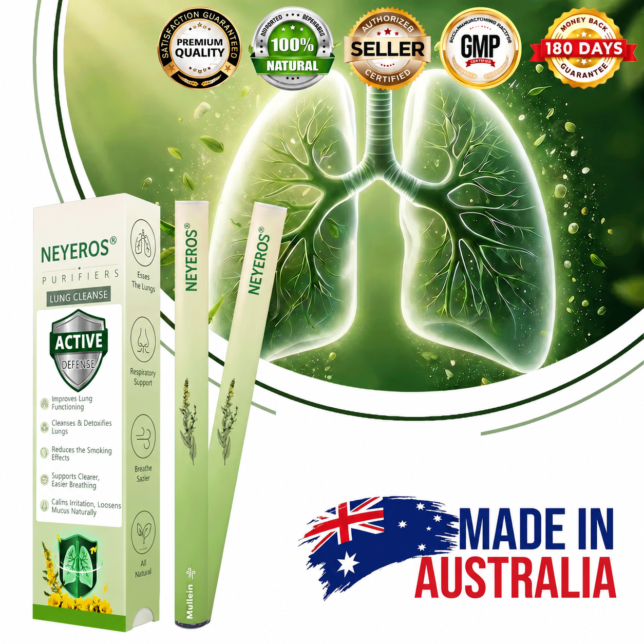 NEYEROS® Botanical Mullein Respiratory Inhaler