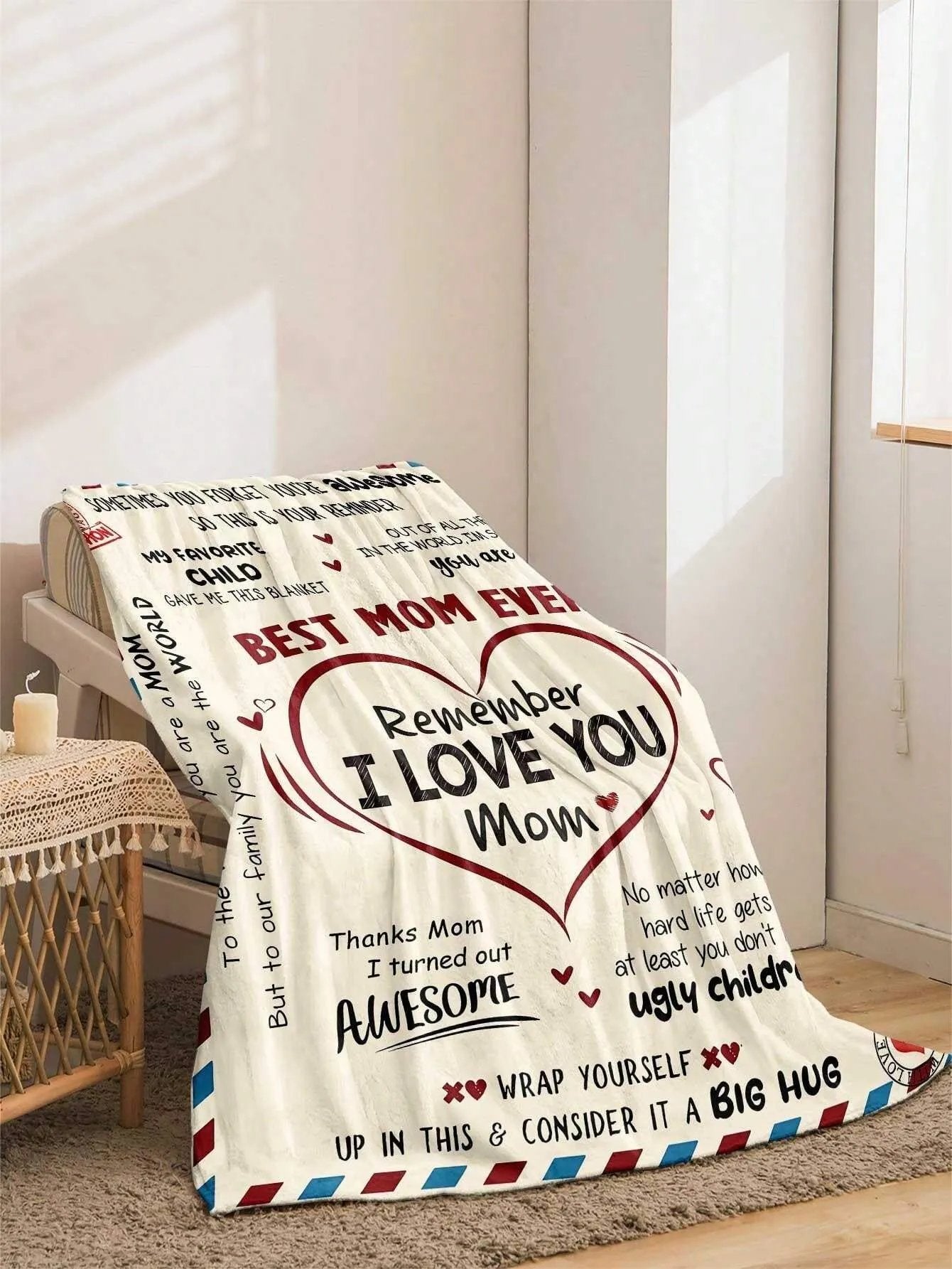 ❤️Letter To Mom Pattern Blanket