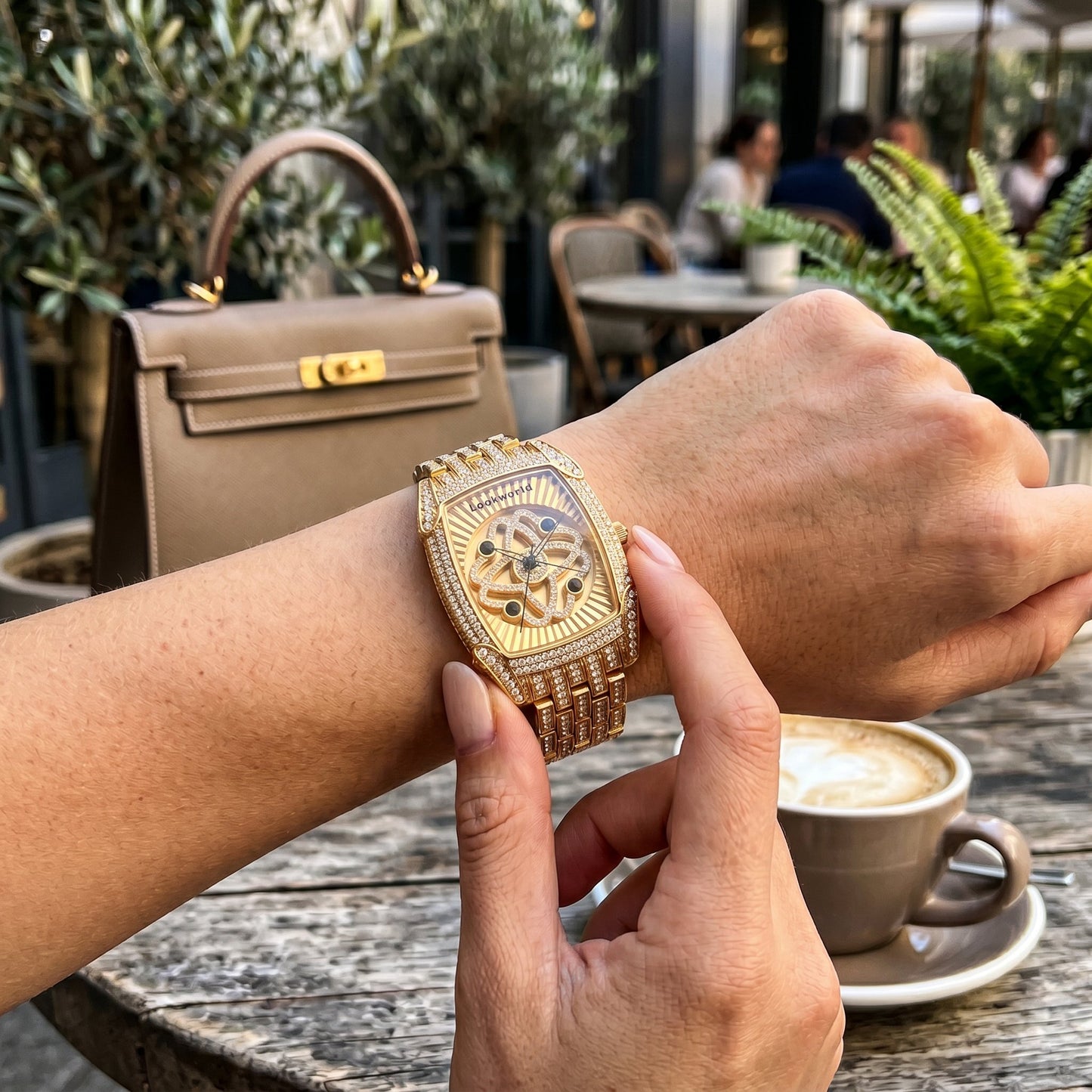 Women’s Rotating Crystal Dial Fashion Watch-Enhance Your Luck