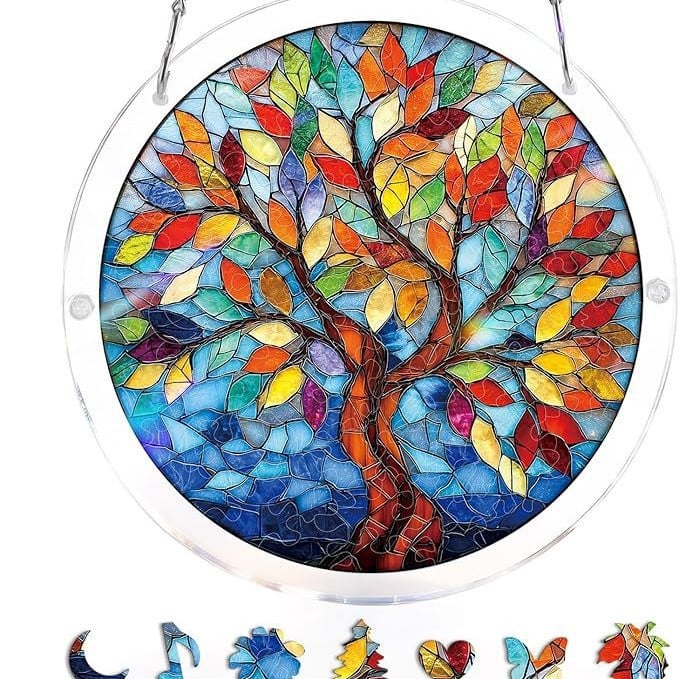 Acrylic Jigsaw Puzzle Suncatcher 80 Pieces