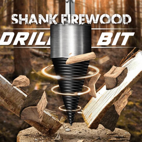 🔥 LAST DAY 49% OFF | Heavy-Duty Firewood Splitting Drill Bit Set - Split Firewood with Less Swinging and Strain💪