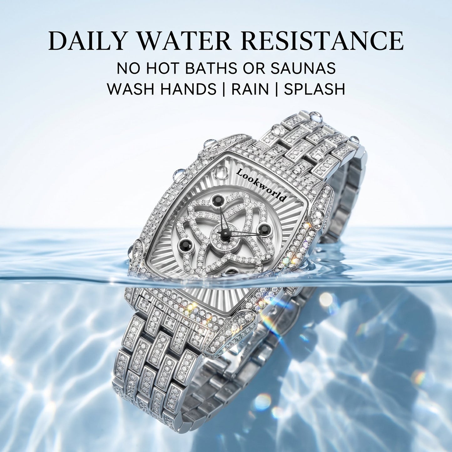 Women’s Rotating Crystal Dial Fashion Watch-Enhance Your Luck