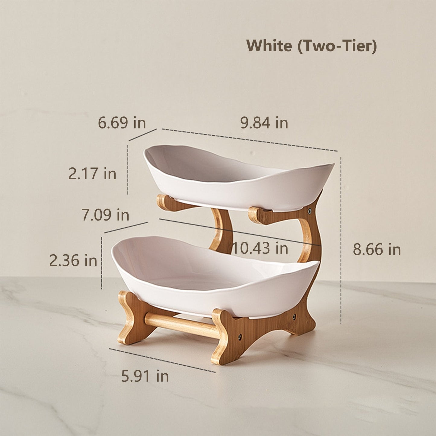 🔥Last Day 50% OFF🍓2-Tier / 3-Tier Fruit Basket, Countertop Fruit Bowl(Includes Stand