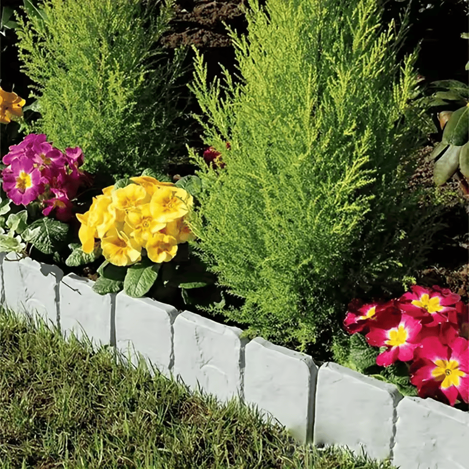 🔥Last Day: 49% OFF🔥Imitation Stone Garden Fence 🪨 | DIY Garden Edging Border 🌻🛠️