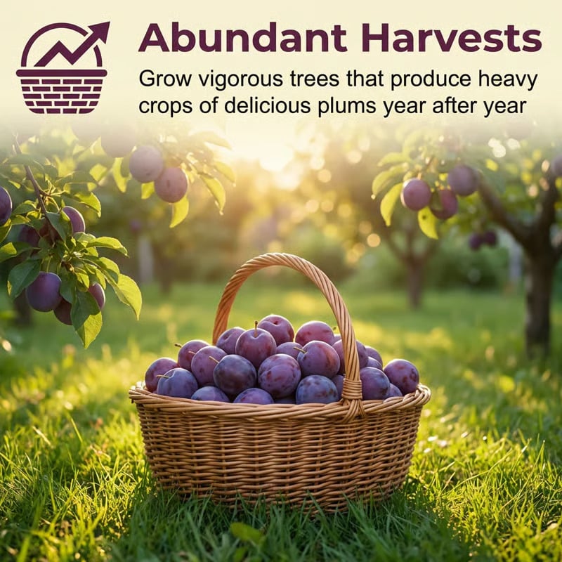 ⏰VIP Shipping Today Only⏰🍑Heirloom Non-GMO Grafted Plum Tree