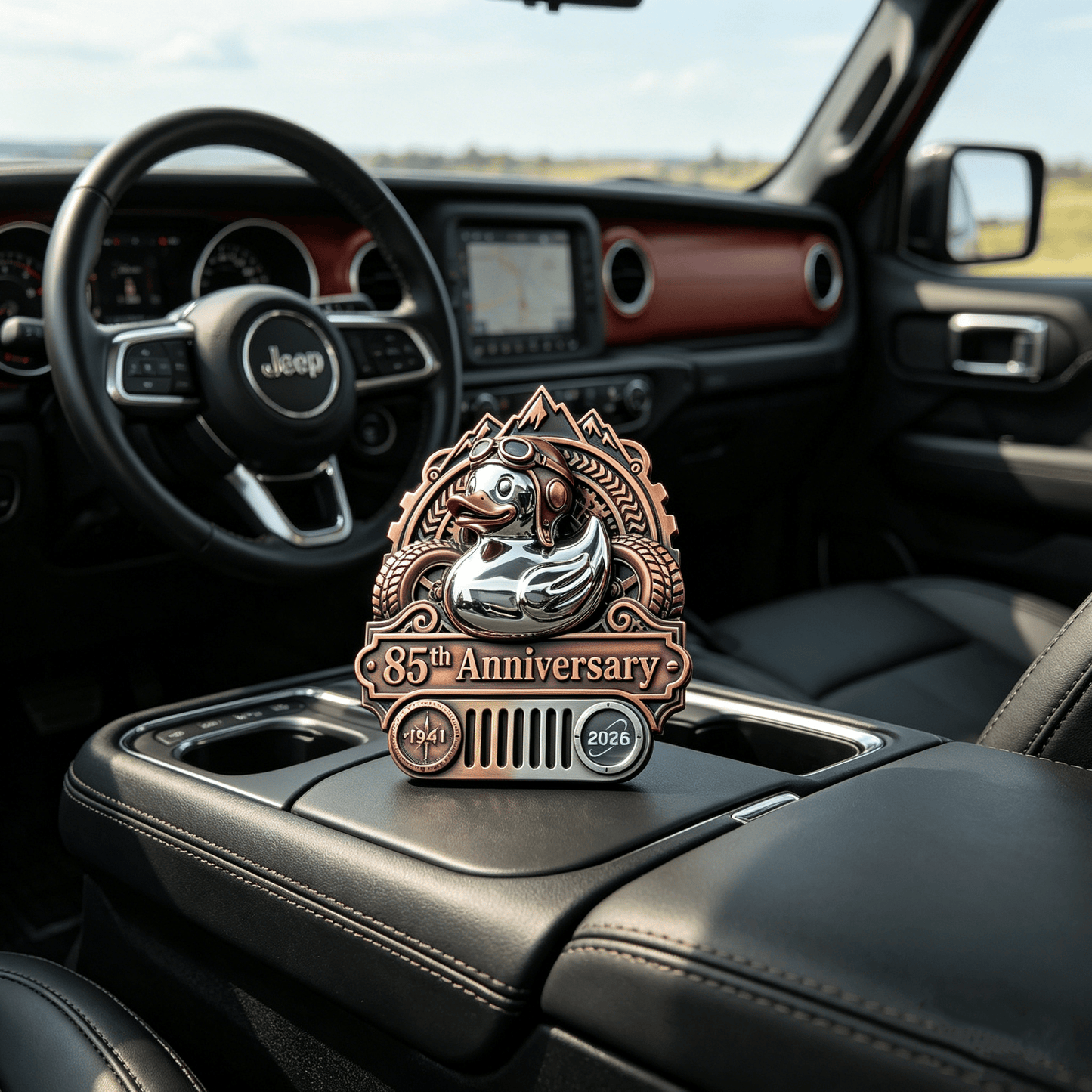 🔥Last Day 49% OFF - 🚗🦆Jeep 85Th Anniversary Rubber Duck Badge
