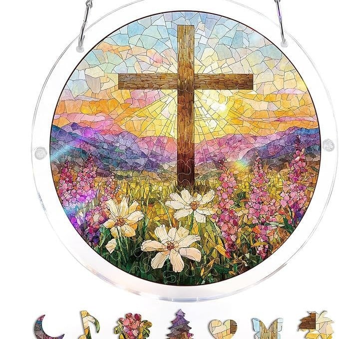 Acrylic Jigsaw Puzzle Suncatcher 80 Pieces