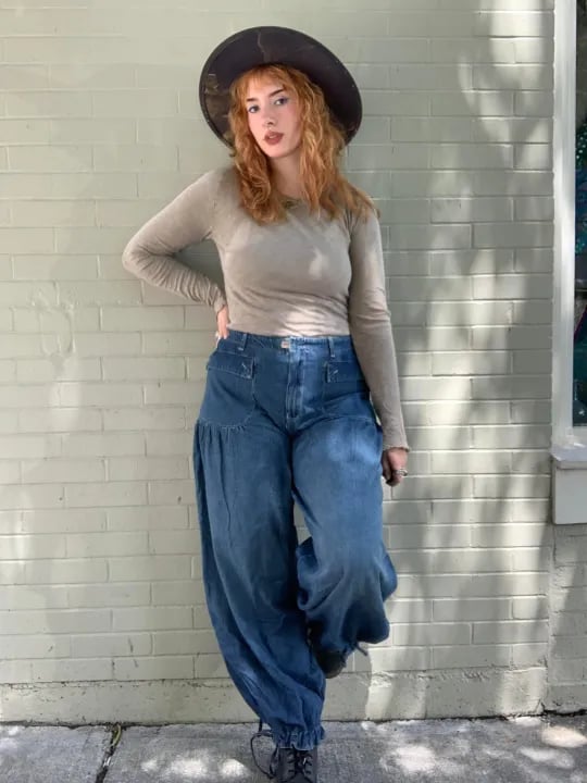👖2025 New In Lotus Tube Jeans👖  (✈️Free Shipping ✈️)