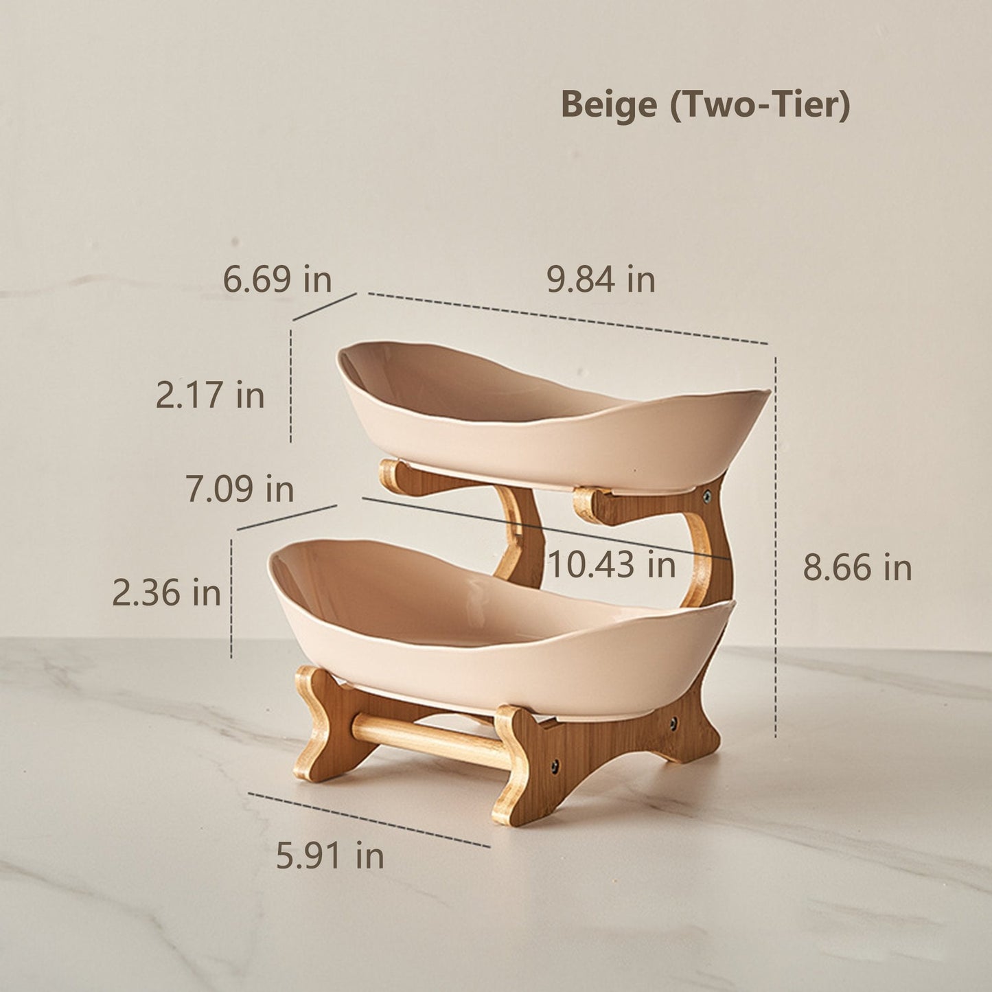 🔥Last Day 50% OFF🍓2-Tier / 3-Tier Fruit Basket, Countertop Fruit Bowl(Includes Stand