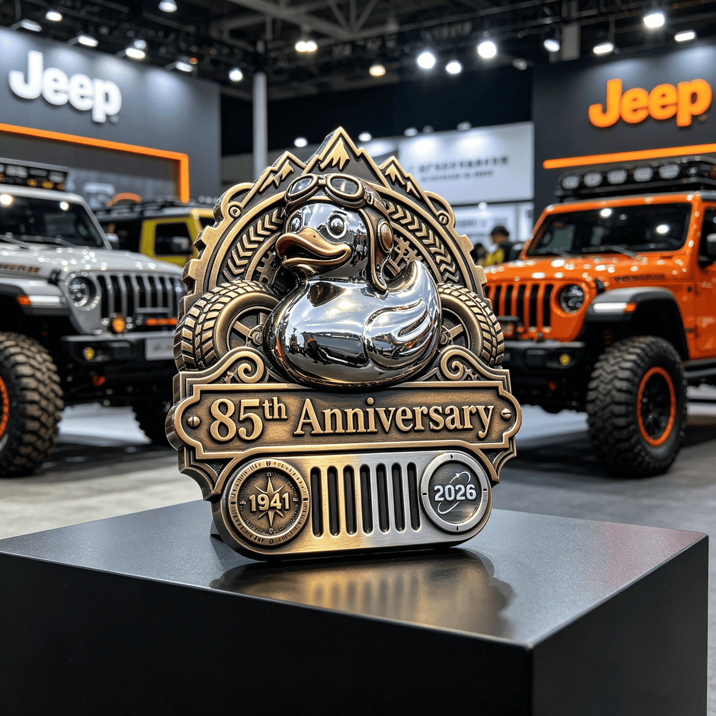 🔥Last Day 49% OFF - 🚗🦆Jeep 85Th Anniversary Rubber Duck Badge