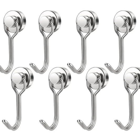 8/16 Pack Swivel Swing Magnetic Hooks 30LBS