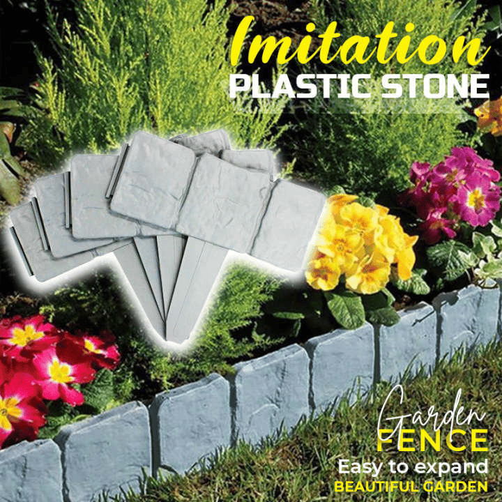 🔥Last Day: 49% OFF🔥Imitation Stone Garden Fence 🪨 | DIY Garden Edging Border 🌻🛠️
