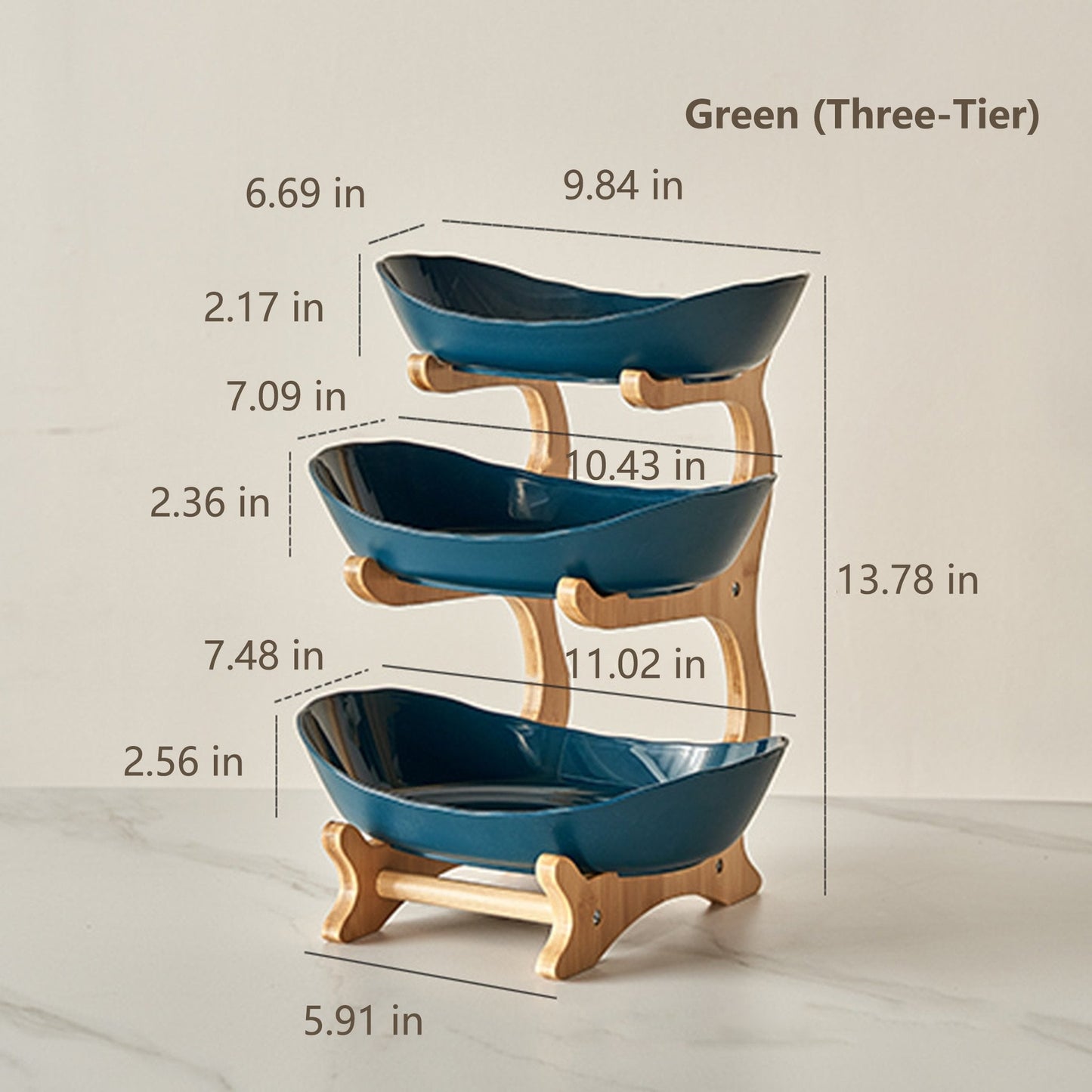 🔥Last Day 50% OFF🍓2-Tier / 3-Tier Fruit Basket, Countertop Fruit Bowl(Includes Stand