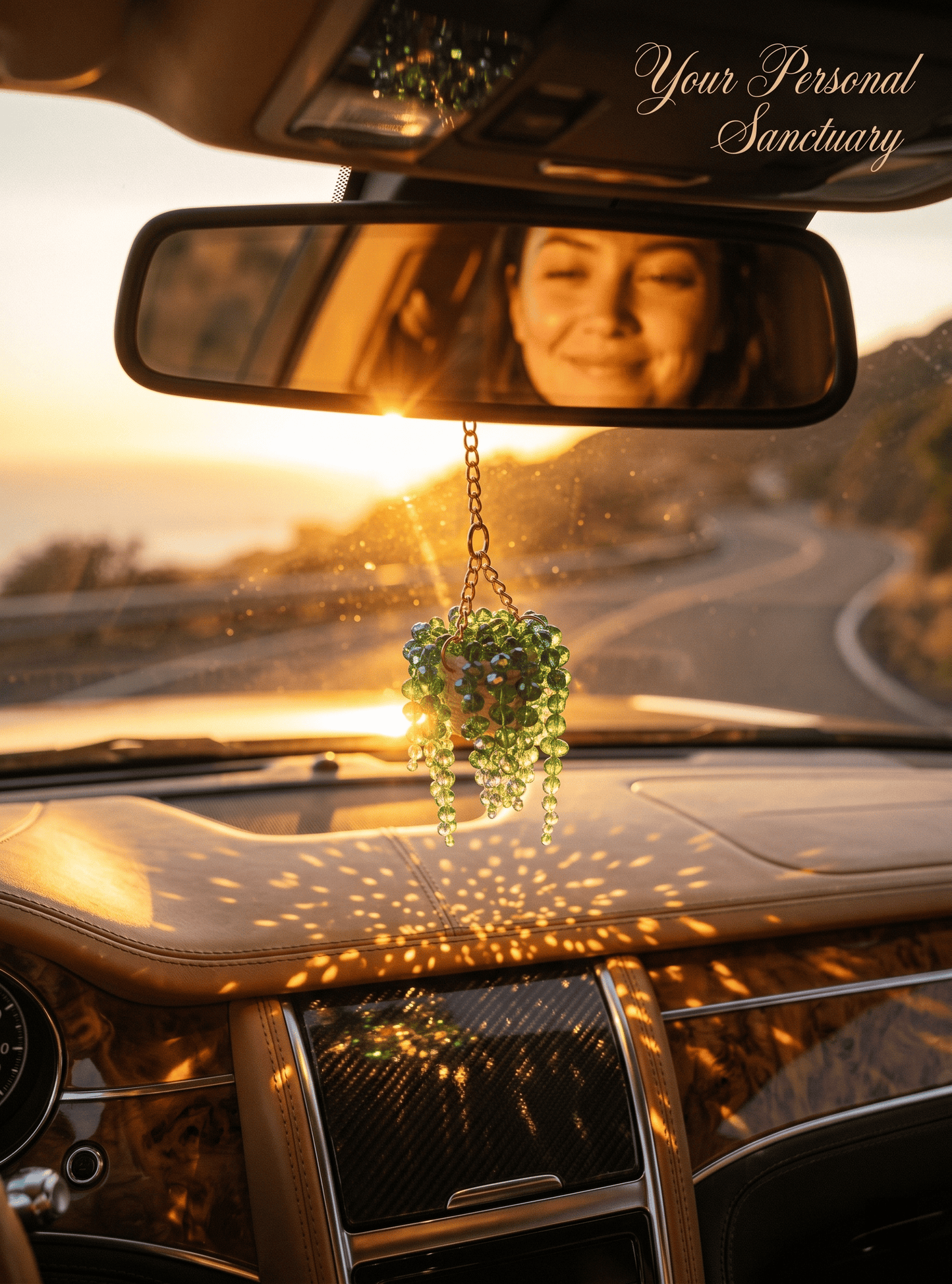 🚗LAST DAY 49%OFF - 🌿Crystal Sun Catcher Succulent Charm – Add Sparkle to Your Car & Space ，A Perfect Gift for Car & Home Lovers