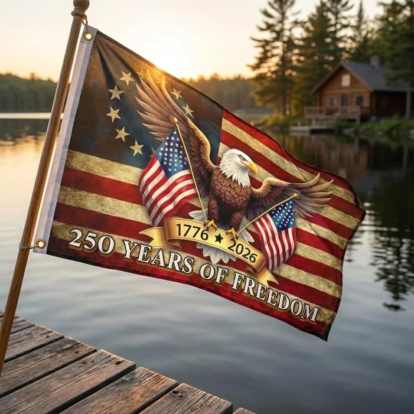 🔥LAST DAY 49% OFF - USA 250th Anniversary Flag 1776 - 2026 Patriotic Eagle