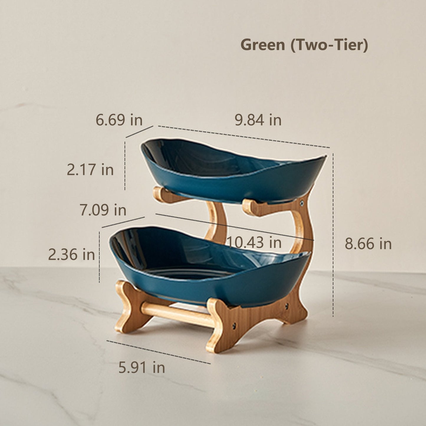 🔥Last Day 50% OFF🍓2-Tier / 3-Tier Fruit Basket, Countertop Fruit Bowl(Includes Stand
