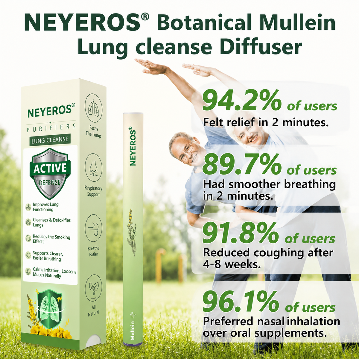 🎐NEYEROS® Botanical Mullein Respiratory Inhaler  Breathe Easier, Feel Clearer & Support Everyday Respiratory Comfort🎗