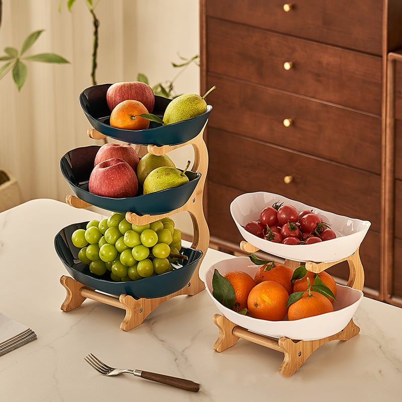 🔥Last Day 50% OFF🍓2-Tier / 3-Tier Fruit Basket, Countertop Fruit Bowl(Includes Stand