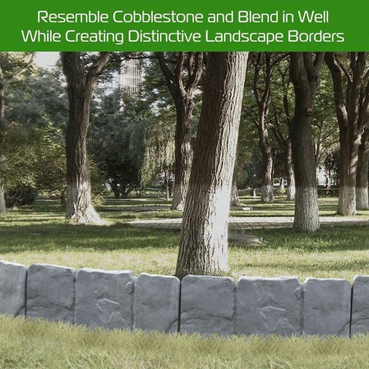 🔥Last Day: 49% OFF🔥Imitation Stone Garden Fence 🪨 | DIY Garden Edging Border 🌻🛠️
