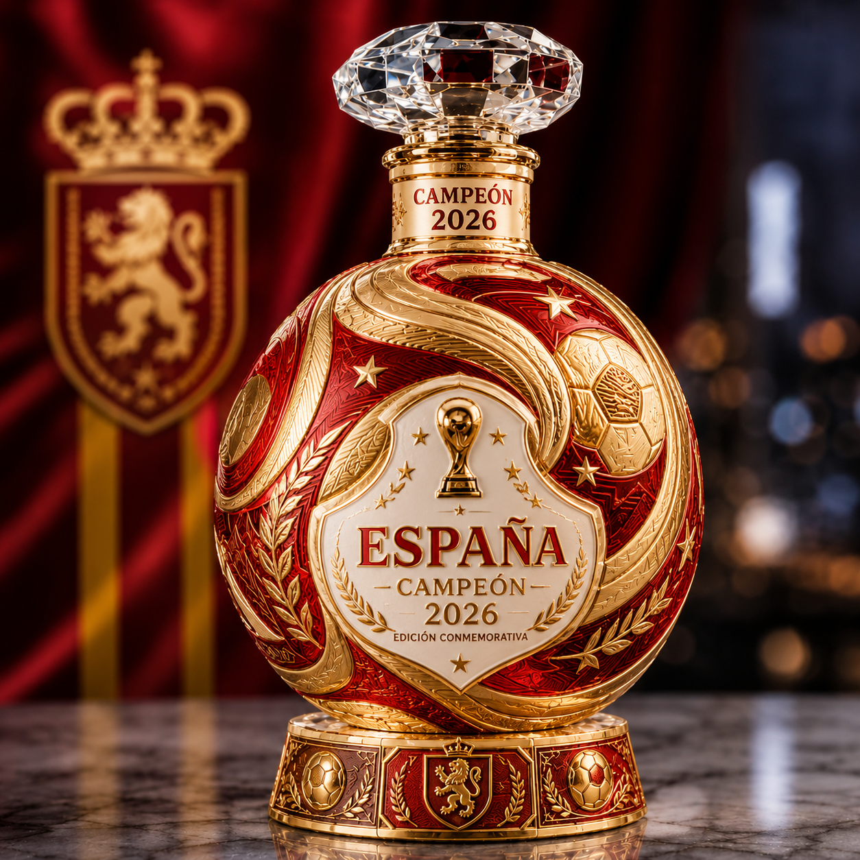 Spain Champion 2026 Commemorative Bottle