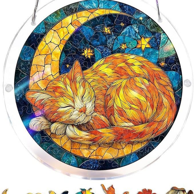 Acrylic Jigsaw Puzzle Suncatcher 80 Pieces