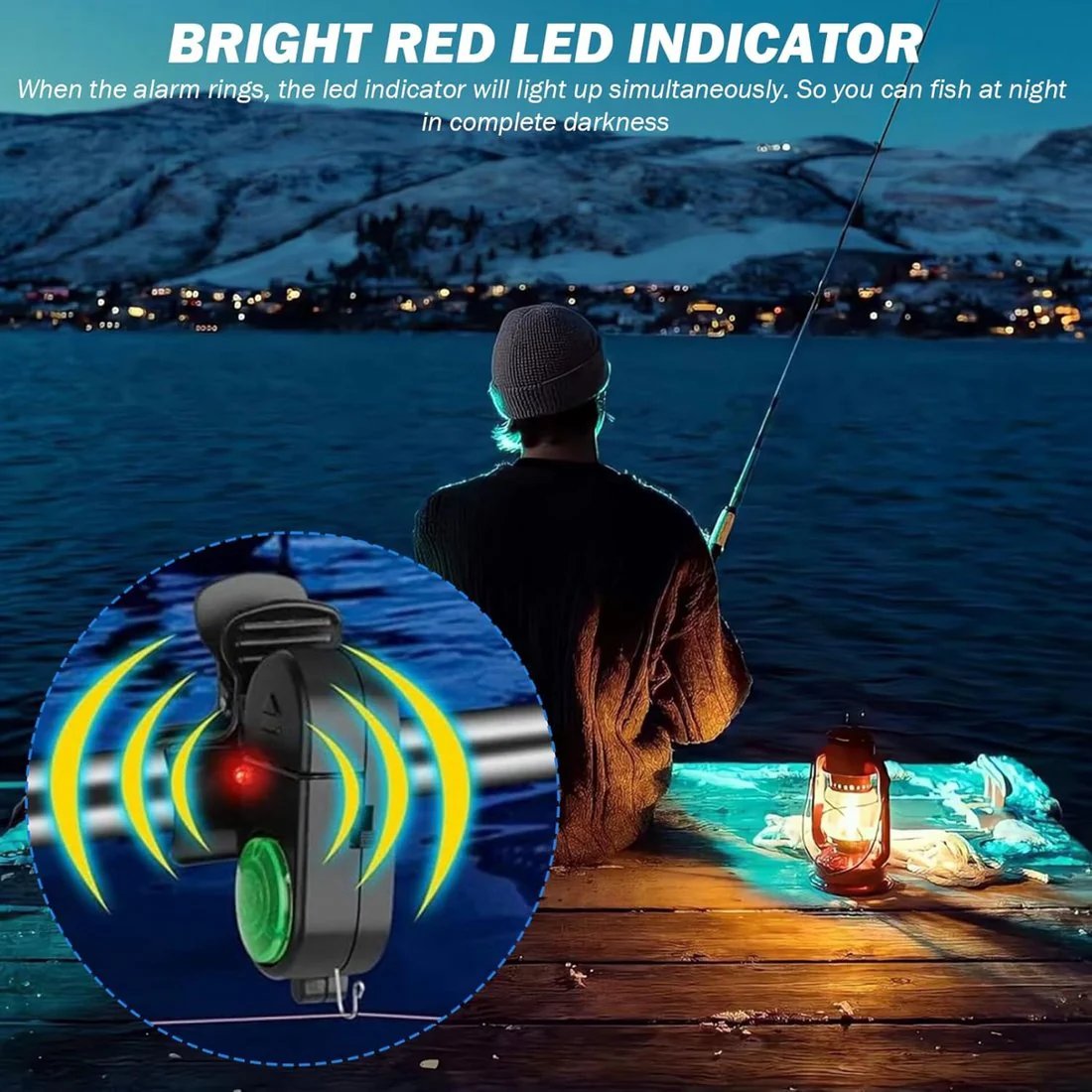 🔥Last Day 49% OFF -🎣Fishing Bite Alarm with LED Light