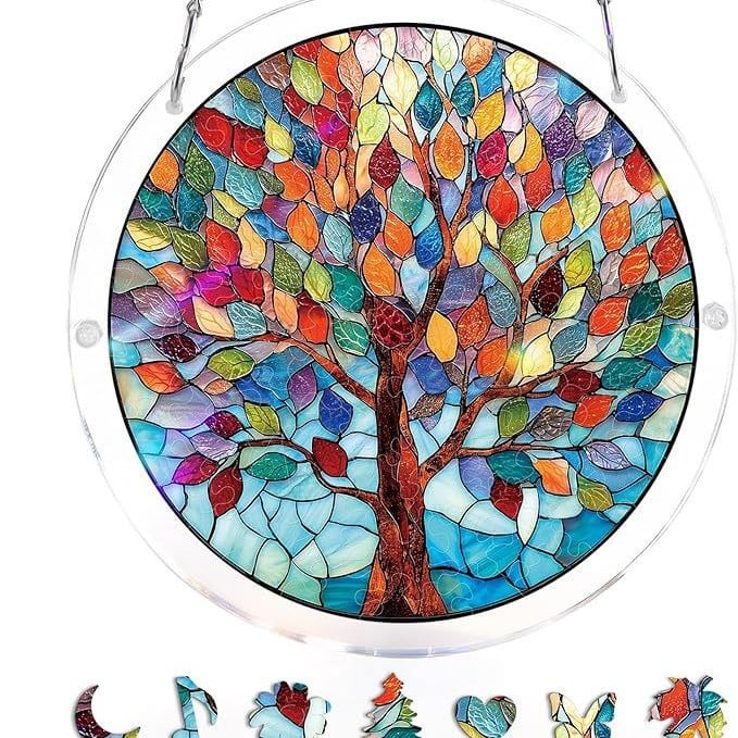 Acrylic Jigsaw Puzzle Suncatcher 80 Pieces