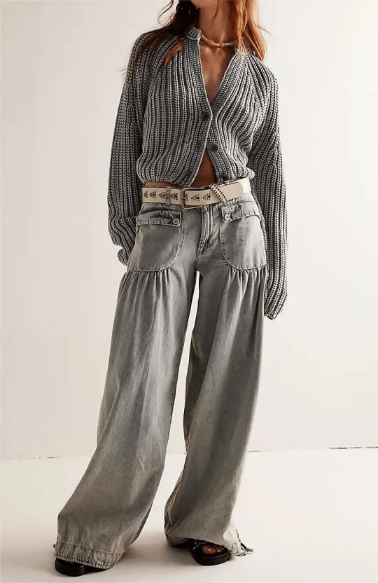 👖2025 New In Lotus Tube Jeans👖  (✈️Free Shipping ✈️)