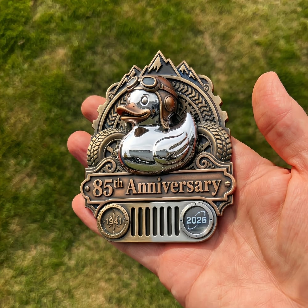 🔥Last Day 49% OFF - 🚗🦆Jeep 85Th Anniversary Rubber Duck Badge