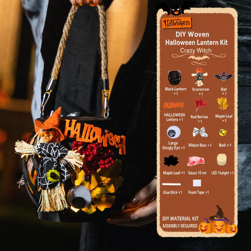 🎃DIY Light-Up Halloween Trick-or-Treat Basket Kit👻 Let Kids Create the Basket They’ll Proudly Carry on Halloween Night! ✨
