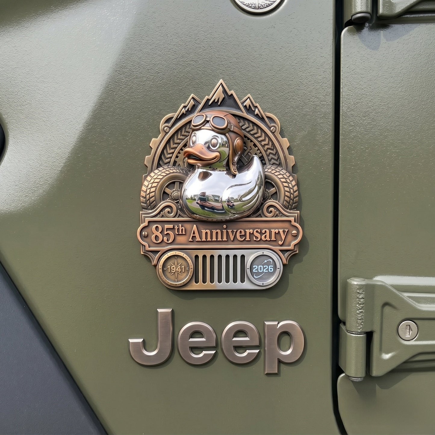 🔥Last Day 49% OFF - 🚗🦆Jeep 85Th Anniversary Rubber Duck Badge