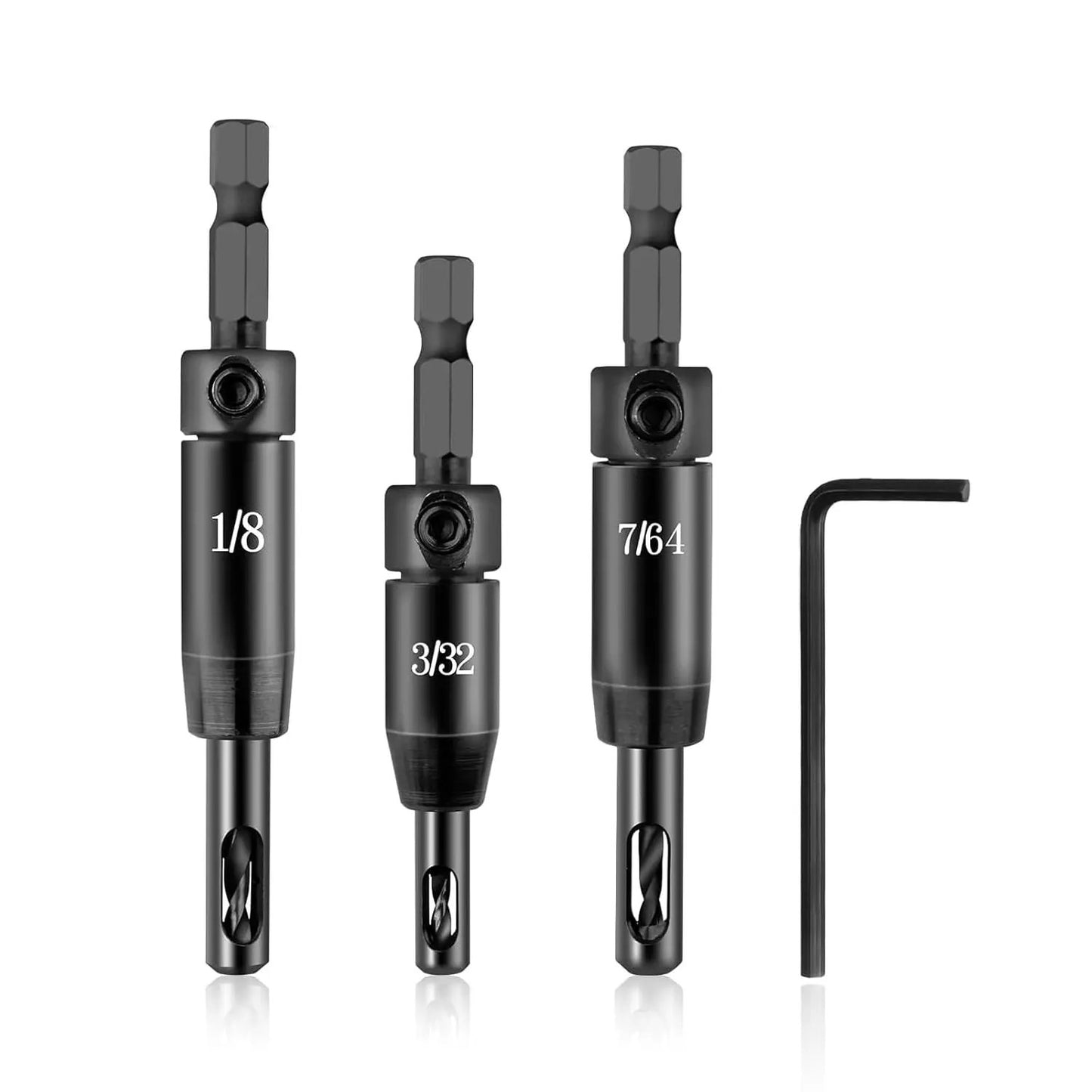 🛠️✨ 2026 Upgraded Self Centering Drill Bit Set (3PCS)