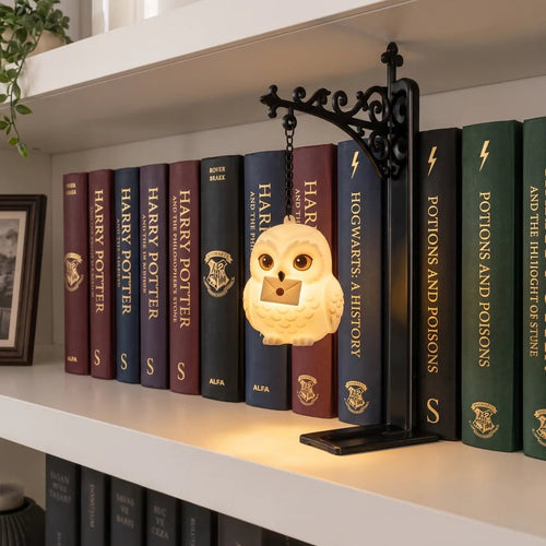 🦉Enchanted Hanging Owl Bookshelf Light – Glowing Book Nook Decor for Readers📖✨