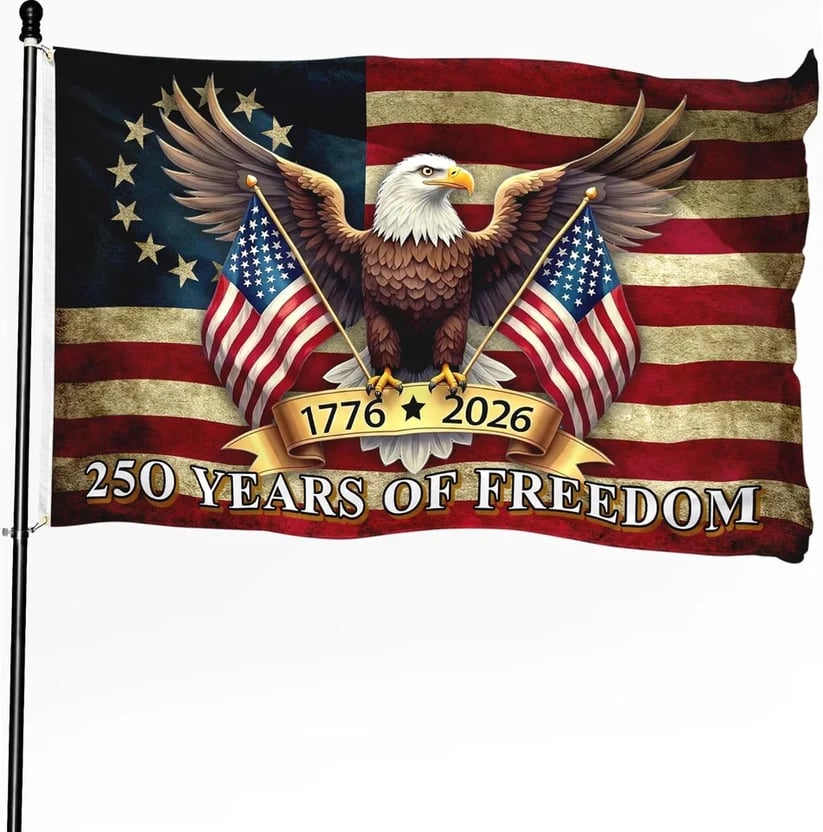 🔥LAST DAY 49% OFF - USA 250th Anniversary Flag 1776 - 2026 Patriotic Eagle
