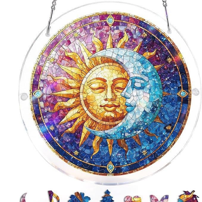 Acrylic Jigsaw Puzzle Suncatcher 80 Pieces