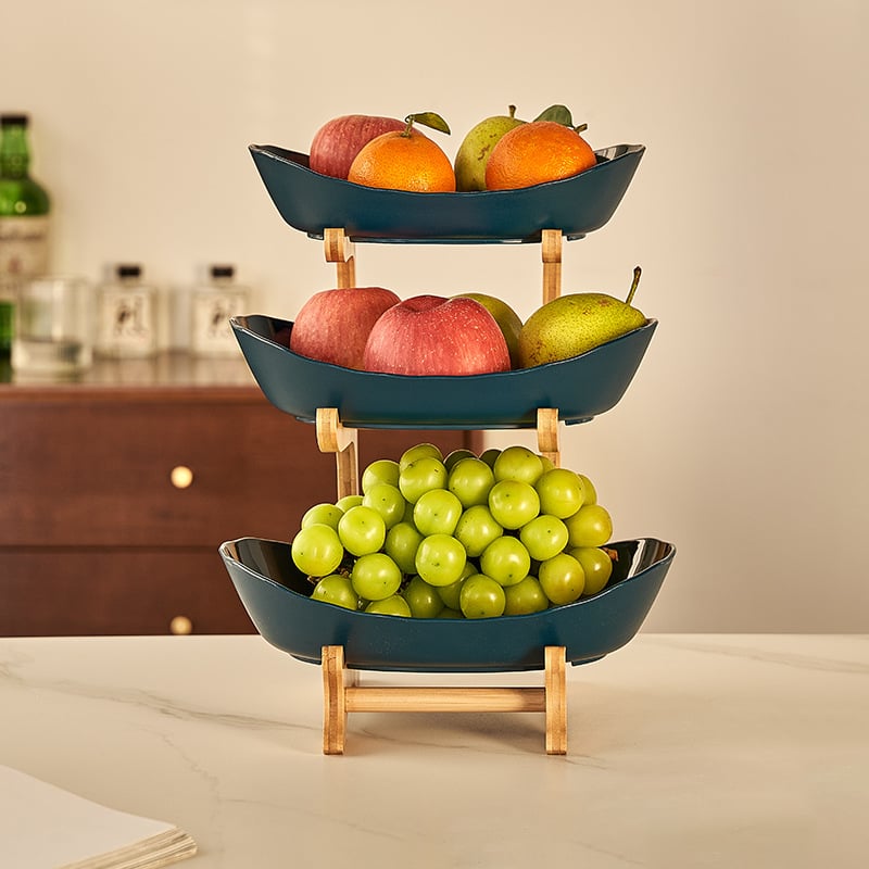🔥Last Day 50% OFF🍓2-Tier / 3-Tier Fruit Basket, Countertop Fruit Bowl(Includes Stand