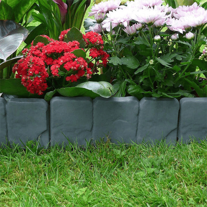 🔥Last Day: 49% OFF🔥Imitation Stone Garden Fence 🪨 | DIY Garden Edging Border 🌻🛠️